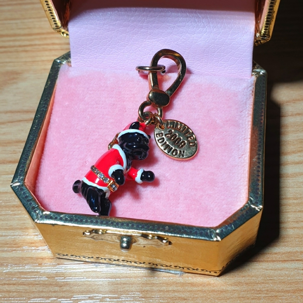 Juicy Couture LE Santa dog charm Christmas